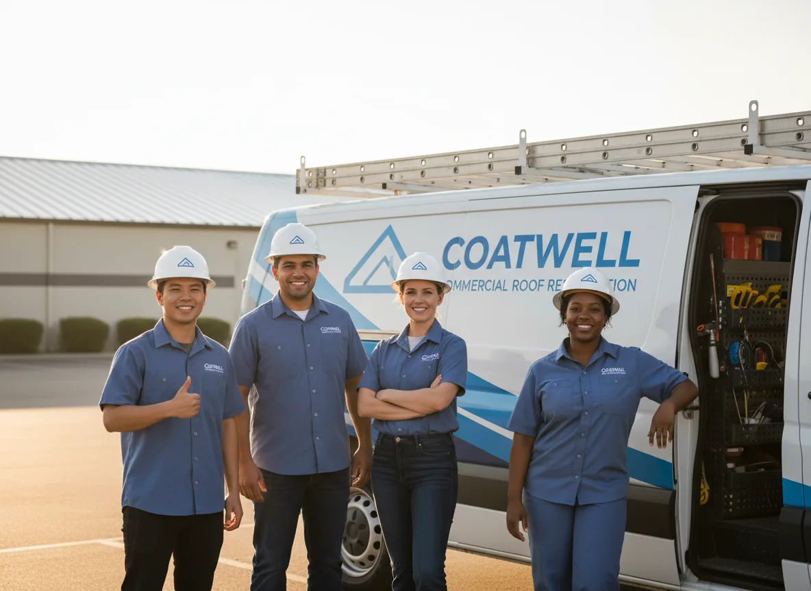 Commercial roof coating company in Marine, IL